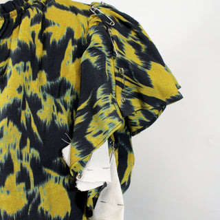 ABSTRACT PRINTED BLOUSE