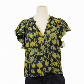 ABSTRACT PRINTED BLOUSE