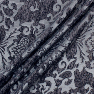 BLUE DAMASK VELVETEEN
