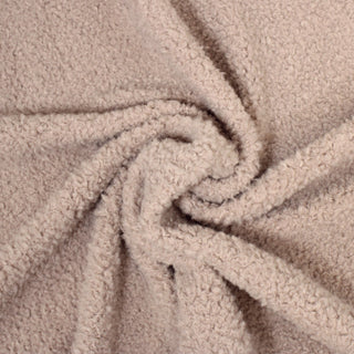 swirl of blush colored fleece fabric