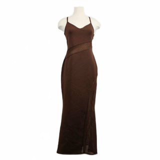 SPORTY BROWN MAXI DRESS