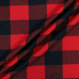 BUFFALO CHECK RED WOOL COATING