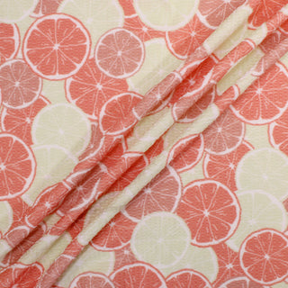 2 YARDS CITRUS SEERSUCKER SPANDEX