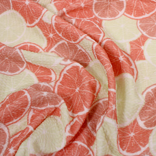 2 YARDS CITRUS SEERSUCKER SPANDEX