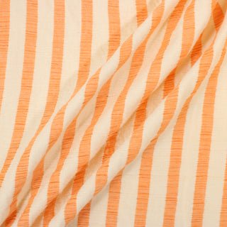 CREAMSICLE STRIPE DOUBLE CRINKLED GAUZE