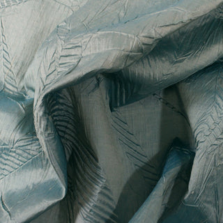 4 YARDS AQUAMARINE CRINKLE TAFFETA UPHOLSTERY