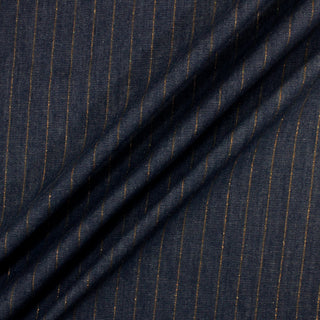 1.25 YARDS GOLD PINSTRIPE DENIM