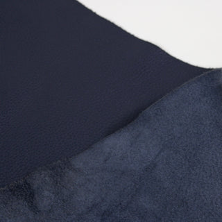 PEBBLED DENIM BLUE COWHIDE