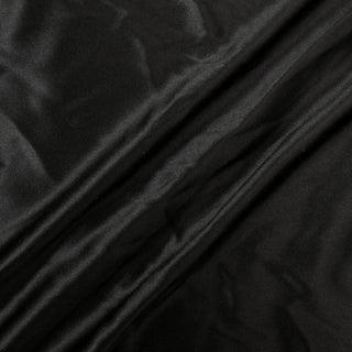 DOUBLE-FACED BLACK SATIN SILK