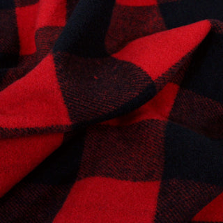 DOUBLE FACED RED WOOL COATING