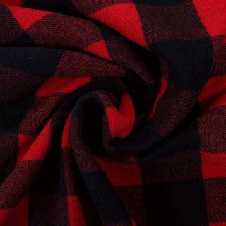 DOUBLE FACED RED WOOL COATING