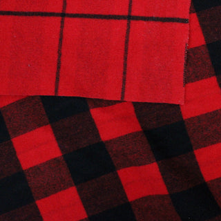 DOUBLE FACED RED WOOL COATING