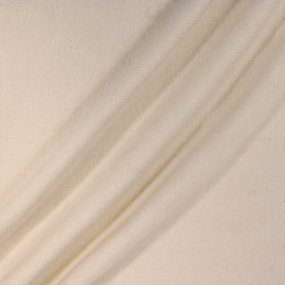 three diagonal lines draped of a 1x1 rib knit jersey fabric in a natural ecru color