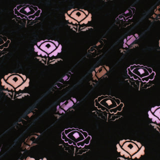 4 YARDS FLORAL BURNOUT VELVET