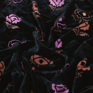 4 YARDS FLORAL BURNOUT VELVET