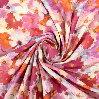 FLORAL STRETCH-SILK