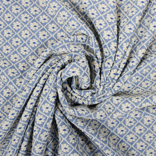KNIT TRELLIS FLORAL JERSEY