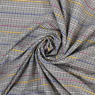 SLUB-STRIPE GINGHAM