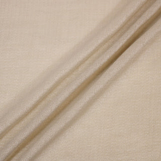 Three lines draped of a glittery beige gauze fabric.