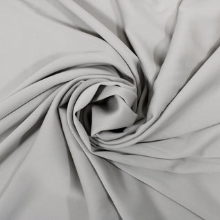 GREY SILK STRETCH GEORGETTE