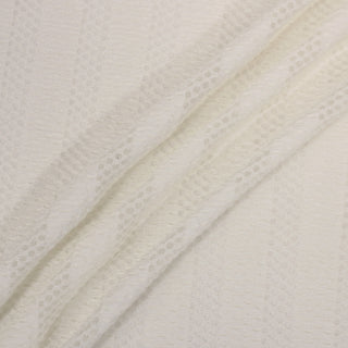 4.75 YARDS CREAM NOVELTY TEXTURE MESH
