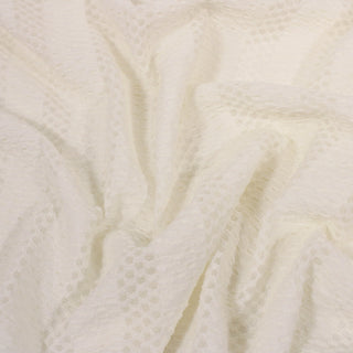4.75 YARDS CREAM NOVELTY TEXTURE MESH