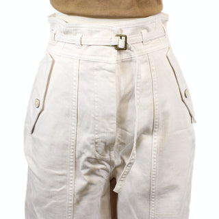 DESIGNER IVORY BARREL JEANS