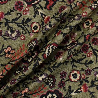 4 YARDS FLORAL JACQUARD UPHOLSTERY