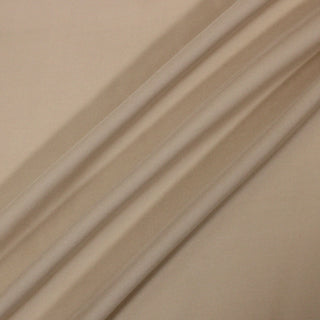 three diagonal lines draped of a latte tan colored silk chiffon fabric