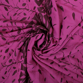 MAGENTA BOTANICAL JACQUARD