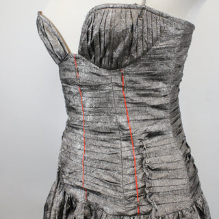 METALLIC FOIL DRESS