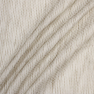 three diagonal lines draped of a metallic mesh fabric