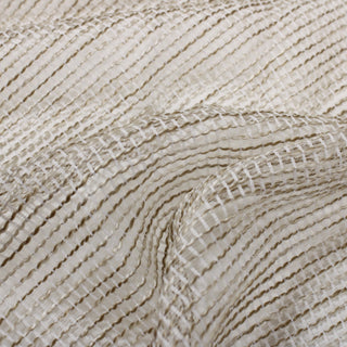 close-up of a metallic mesh fabric, detailing the surface shine