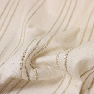 close-up of a novelty cream rib canvas, detailing the surface shine