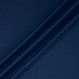 Three lines draped of a blue tricot knit fabric.