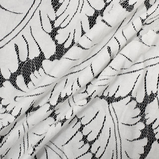 3 YARDS IVORY PALM NETTING LACE