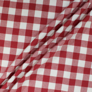 4 YARDS RED COTTON GINGHAM