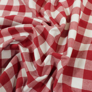 4 YARDS RED COTTON GINGHAM
