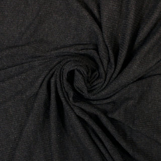 swirl of a heather grey 2X2 rib fabric, detailing the surface shine
