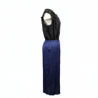NAVY PLISSE SKIRT