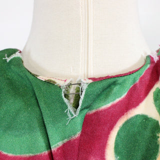 ABSTRACT PRINT SMOCK DRESS