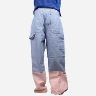 STRIPED UTILITY JEANS