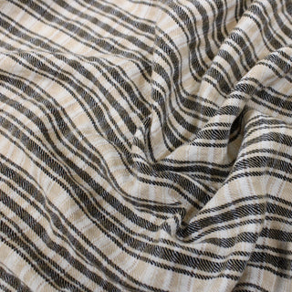 PLAID TWILL CRINKLE GAUZE