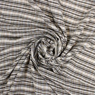 PLAID TWILL CRINKLE GAUZE