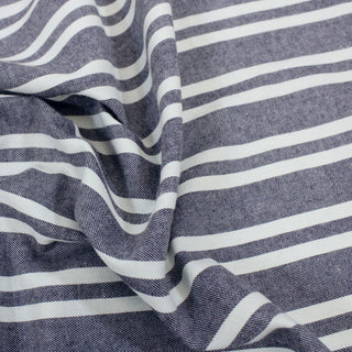 DOUBLE-STRIPE CHAMBRAY