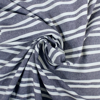 DOUBLE-STRIPE CHAMBRAY