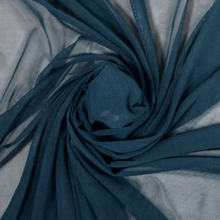 swirl of teal mesh fabric