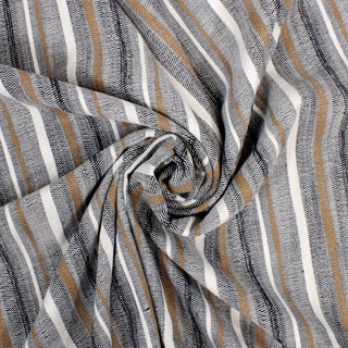 NEUTRAL WOVEN MULTI-STRIPE