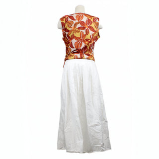 WHITE EYELET SKIRT