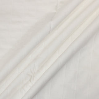 WHITE GRID TWILL